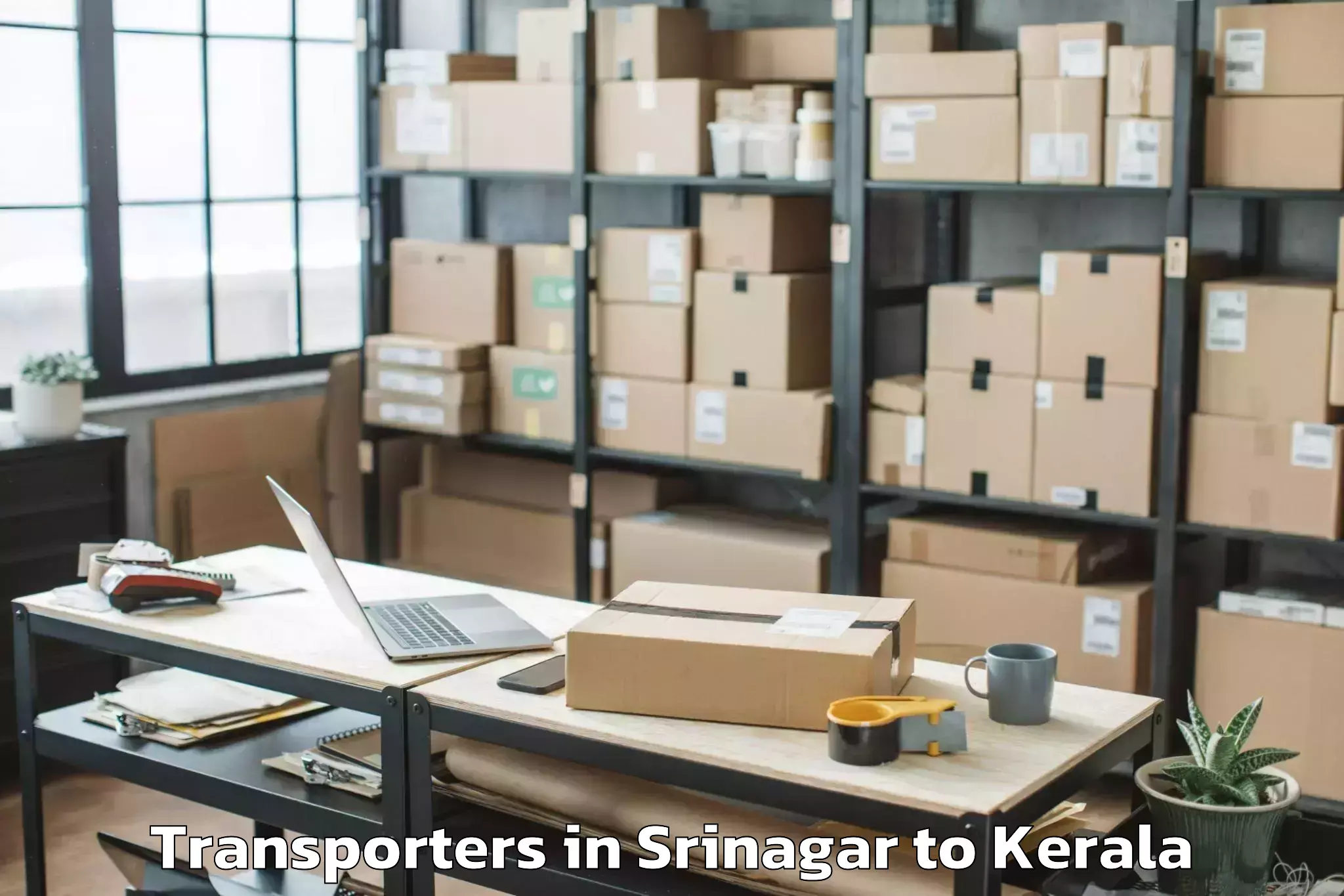 Top Srinagar to Paravur Tekkumbhagam Transporters Available